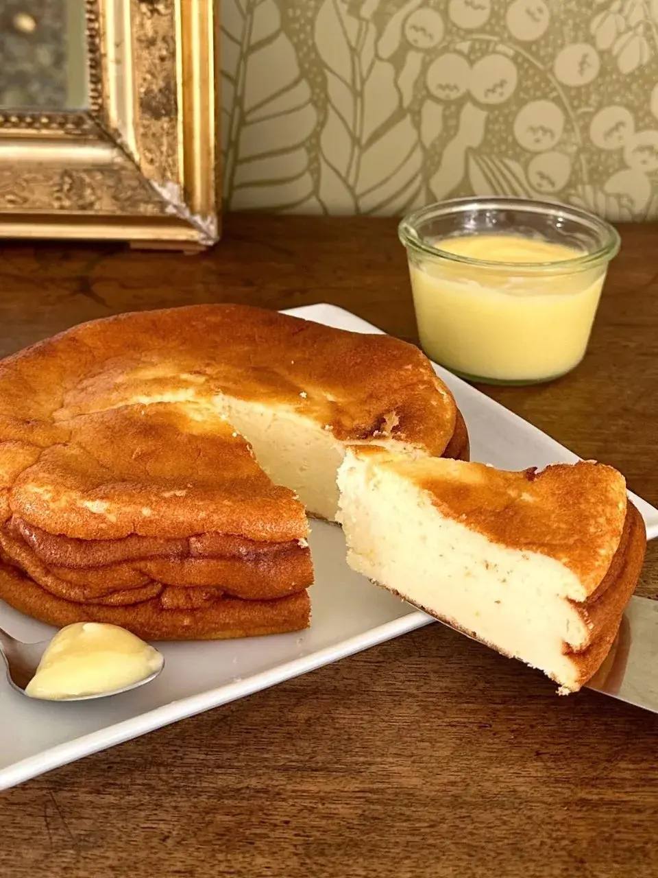 Gâteau fromage blanc & lemon curd