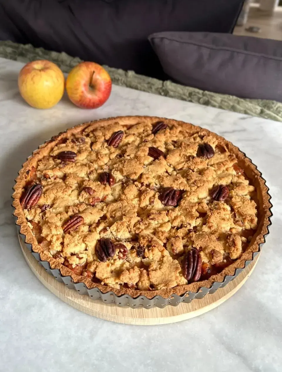 Tarte pomme, coing & pécan, photo 2 sur 3