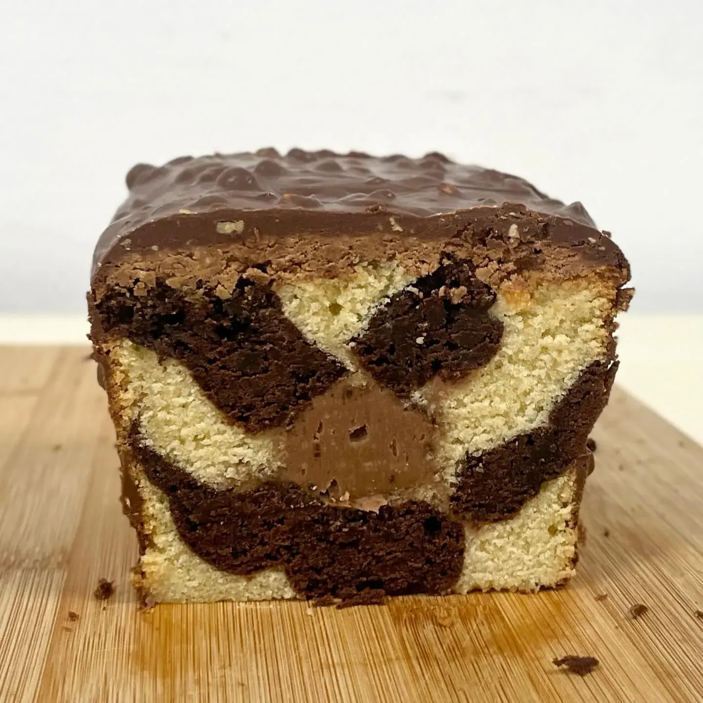 Cake marbré insert choco-noisette, photo 1 sur 2