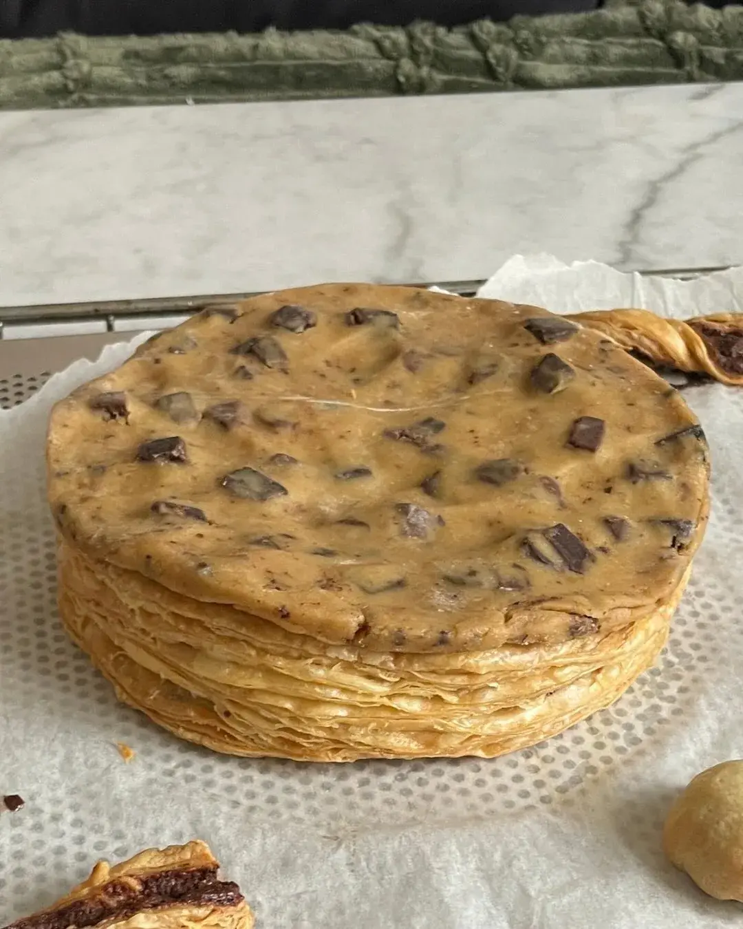 Galette des rois cookie fourrée pâte à tartiner, photo 2 sur 2