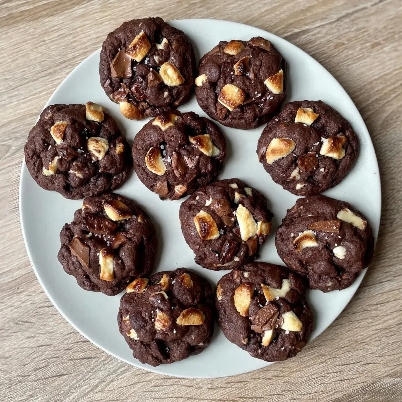Cookies tout choco aux 3 chocolats